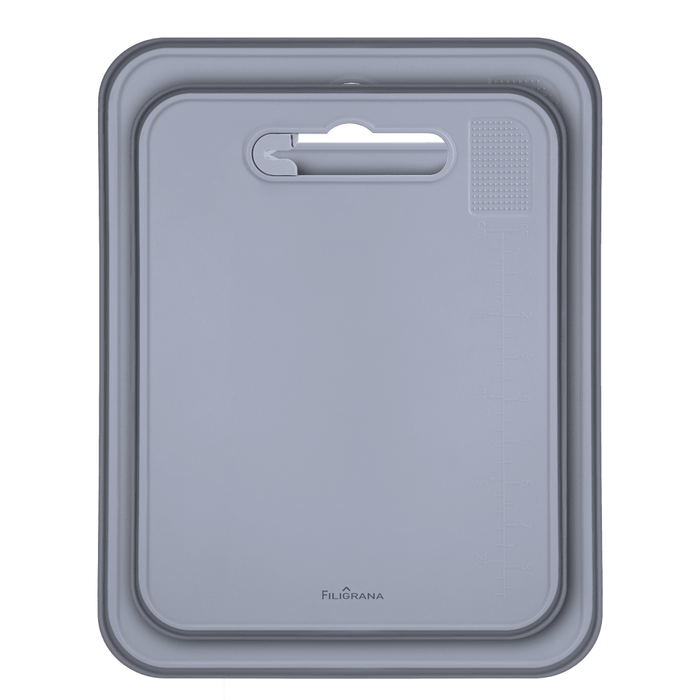 Набор из двух разделочных досок FILIGRANA BATTY FG37CG33CB, 37,5*28,3*1 см, 33,3*25,2*1 см, серый