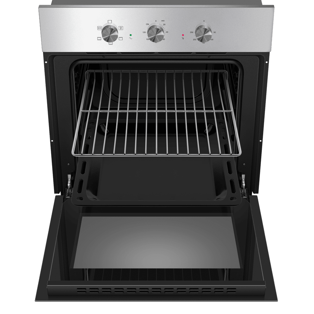 Электрический  серый духовой шкаф 60 см