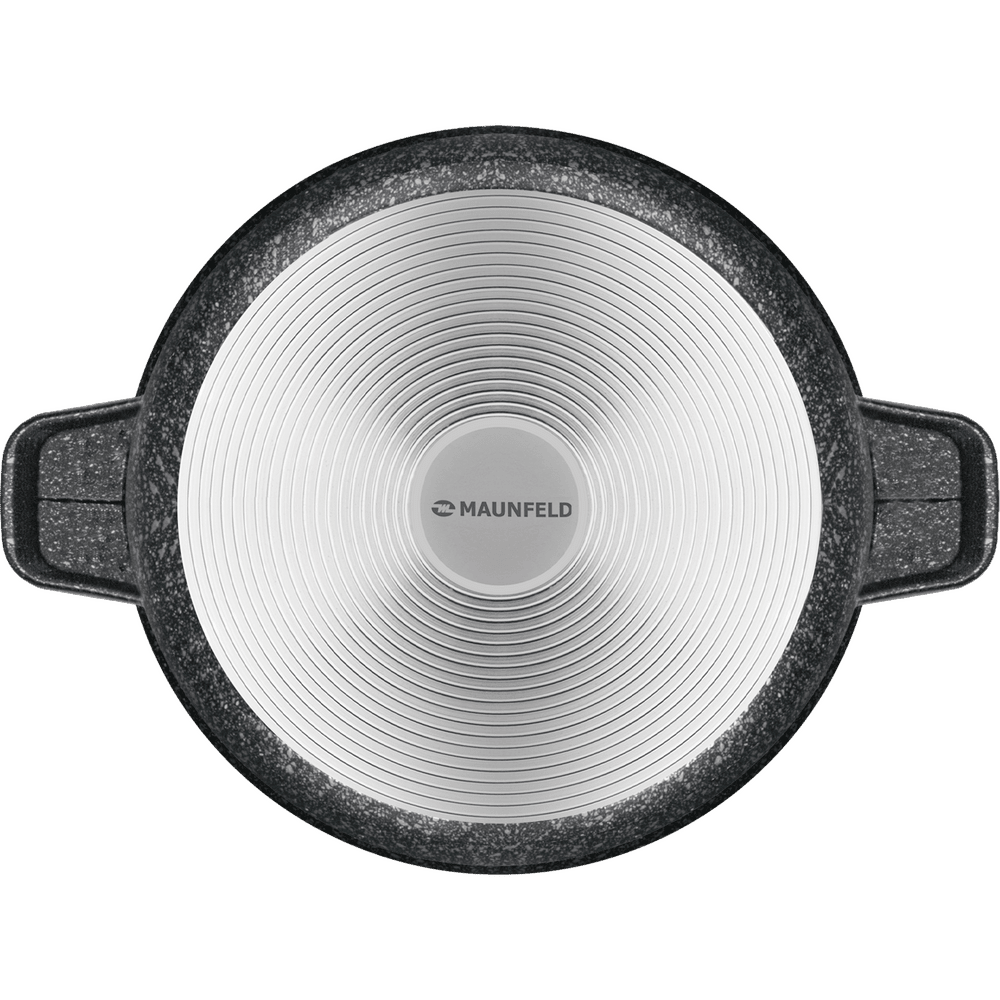 Кастрюля MAUNFELD GRETA MF24GRTT01CR из литого алюминия со стеклянной крышкой, 24 см, 4 л