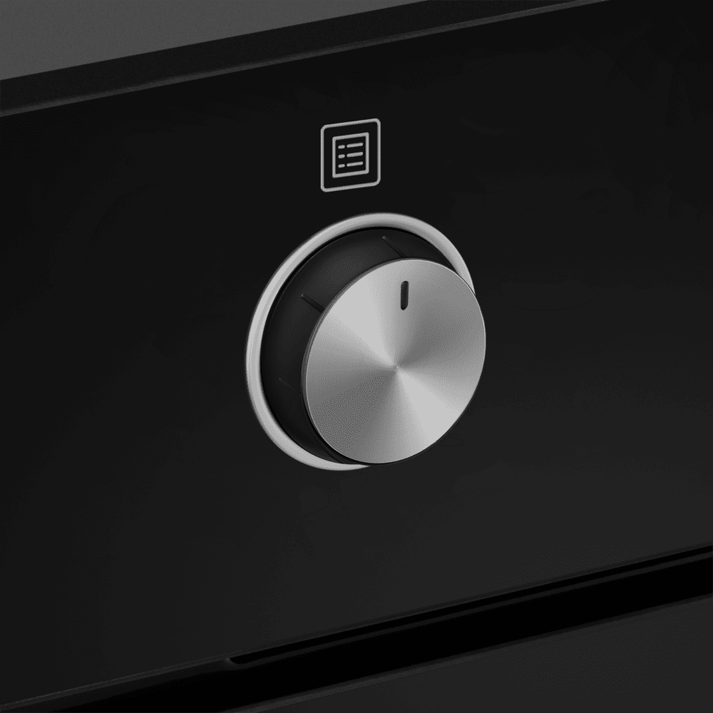 Электрический черный духовой шкаф 60 см с режимом конвекции