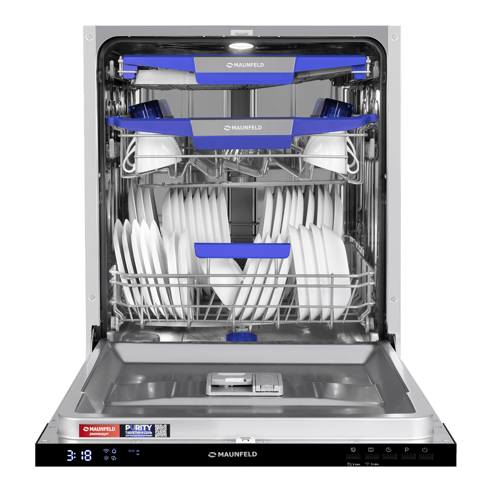 Посудомоечная машина с автооткрыванием MAUNFELD MLP60230 Light Beam Wi-Fi