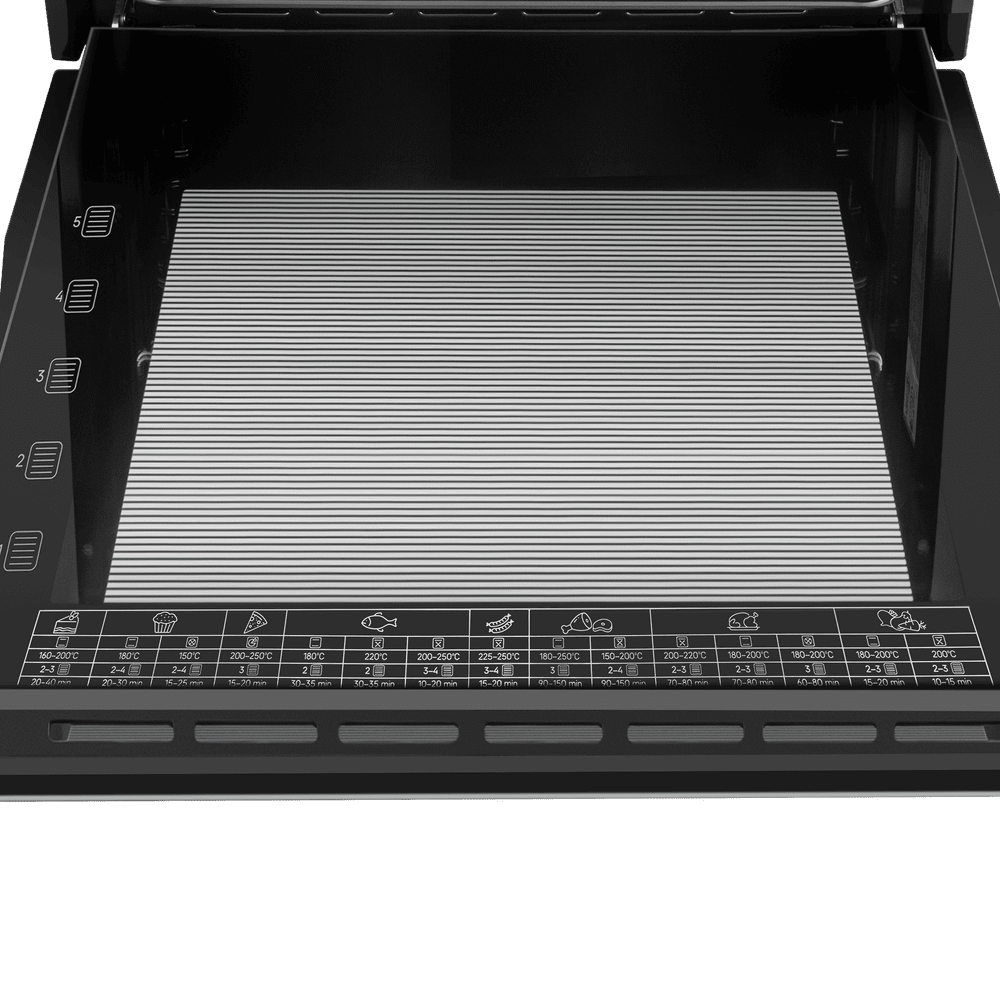 Электрический  черный духовой шкаф 60 см с режимом конвекции