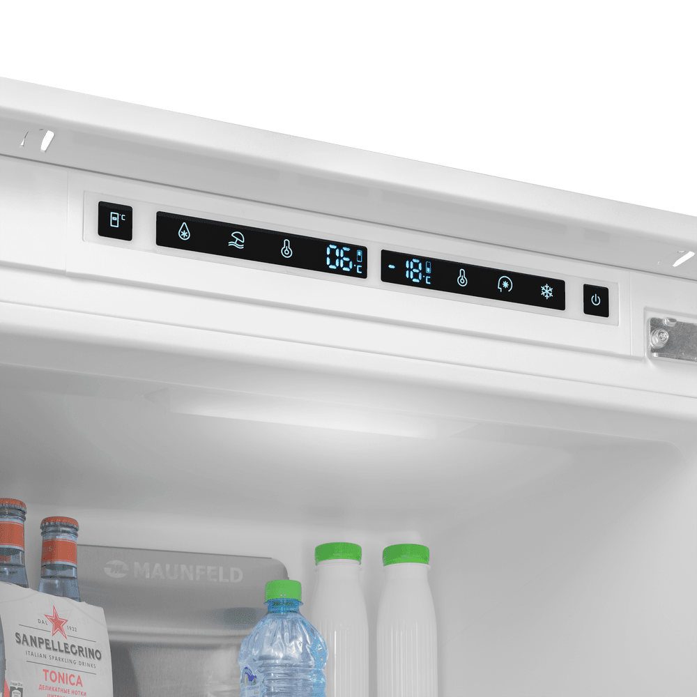 Холодильник-морозильник встраиваемый MAUNFELD MBF193NFWGR Inverter