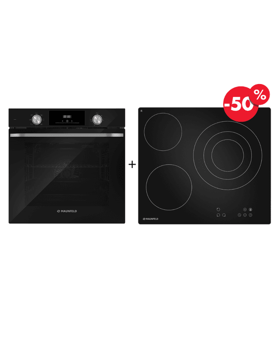 Шкаф духовой электрический MAUNFELD FEOH7872B + AVCE6035TBK СКИДКА-50%