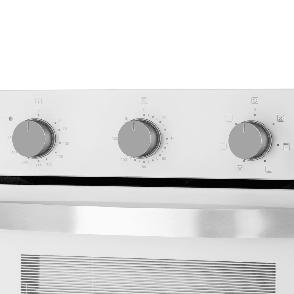 Электрический  белый духовой шкаф 45 см с режимом конвекции