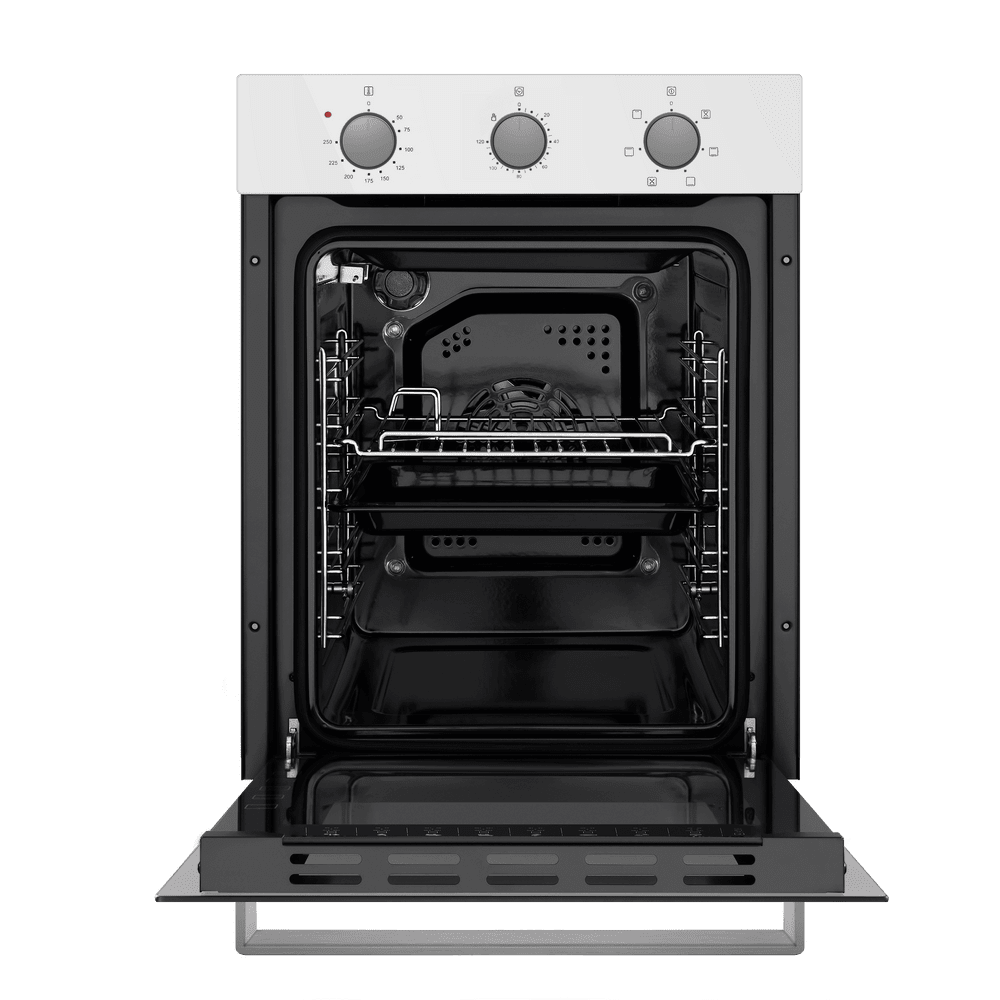 Электрический  белый духовой шкаф 45 см с режимом конвекции