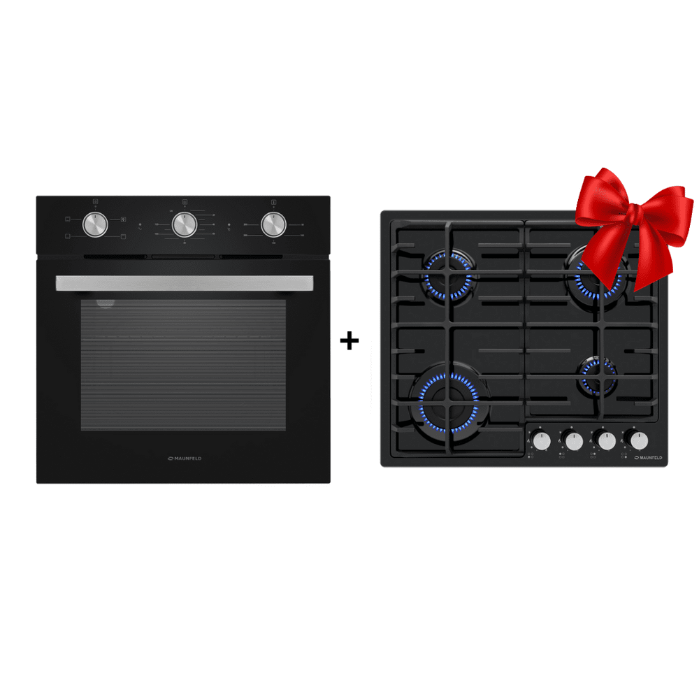 Шкаф духовой электрический MAUNFELD AEOC6040B +EGHE.64.6CB/G В ПОДАРОК